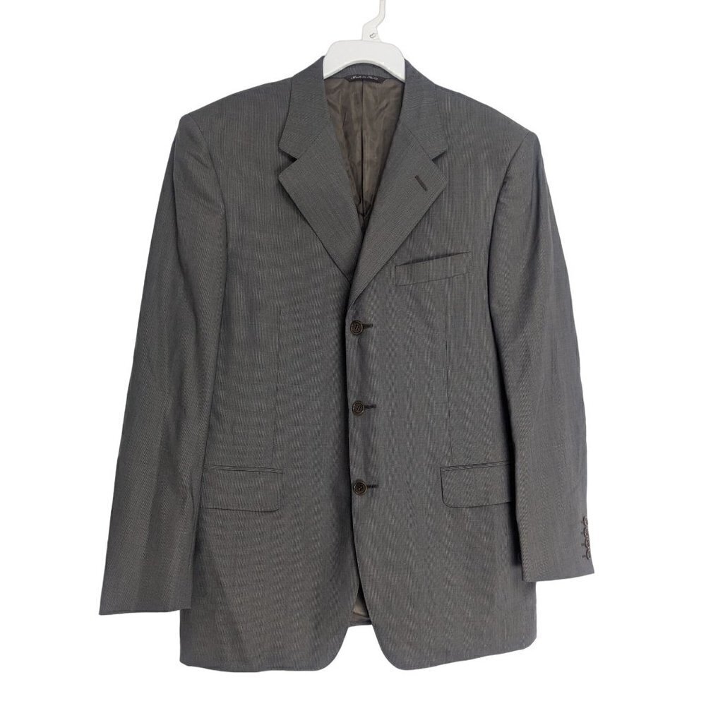 Canali 100% Pure Wool 3 Button Italy Blazer Sport Coat Jacket SZ 50 Italy 40 US